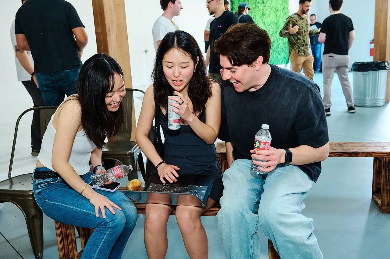 Attendees hanging out after the OpenClaw LA meetup